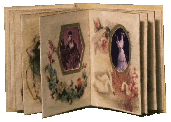 Victorian photograph album for the dolls house