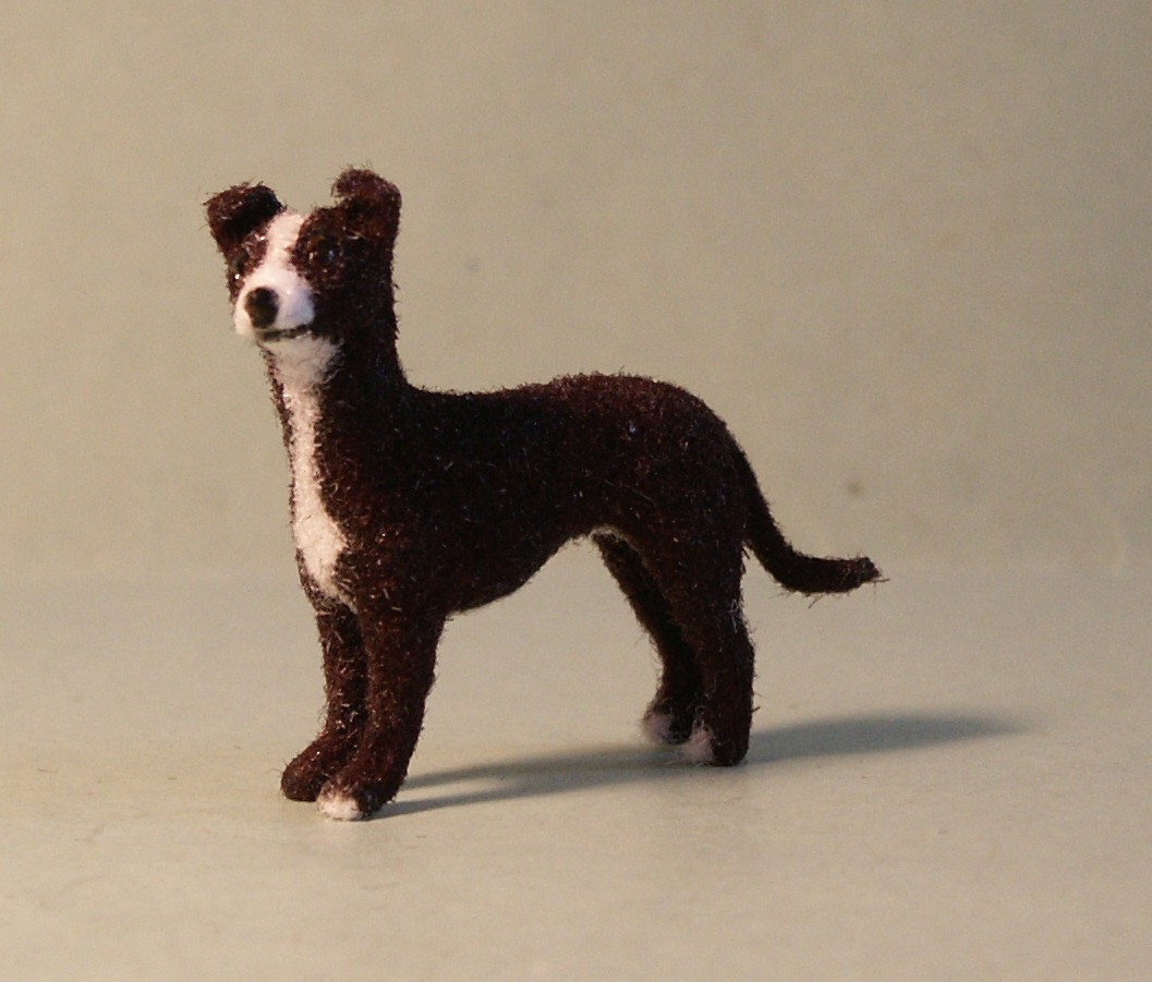 24th scale whippet for the dolls house