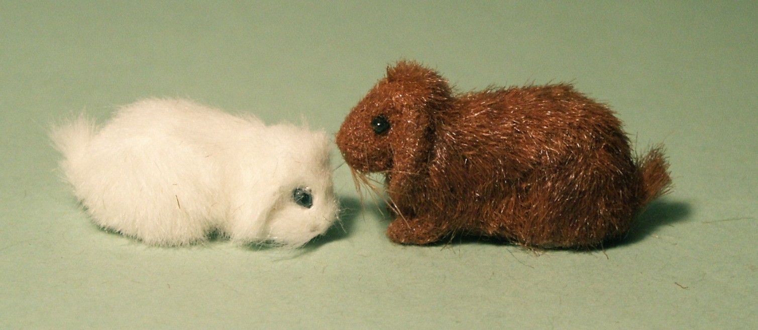 Dolls house rabbits