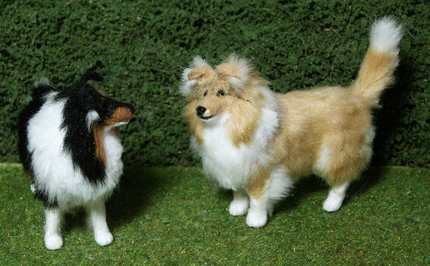 Rough collie for the dolls house