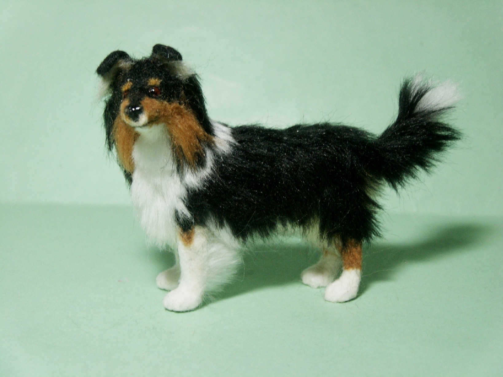 Rough collie for the dolls house