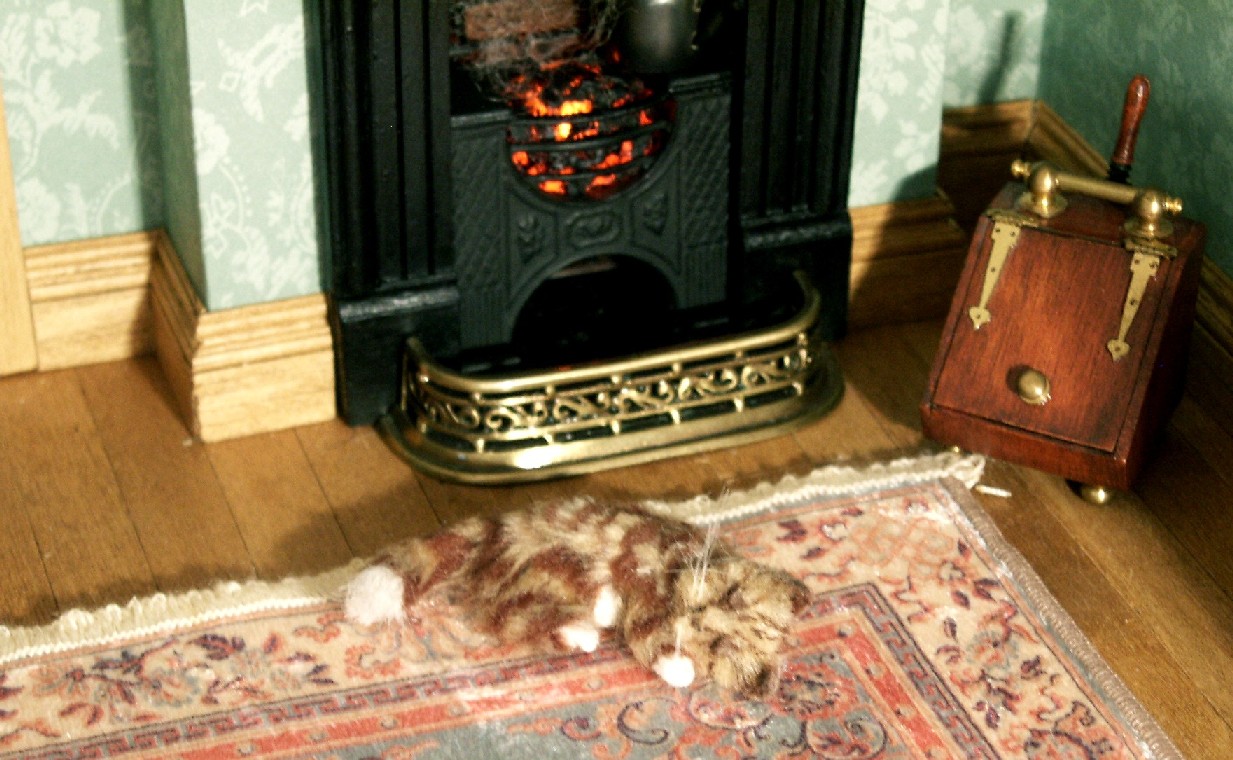 dolls house tabby cat