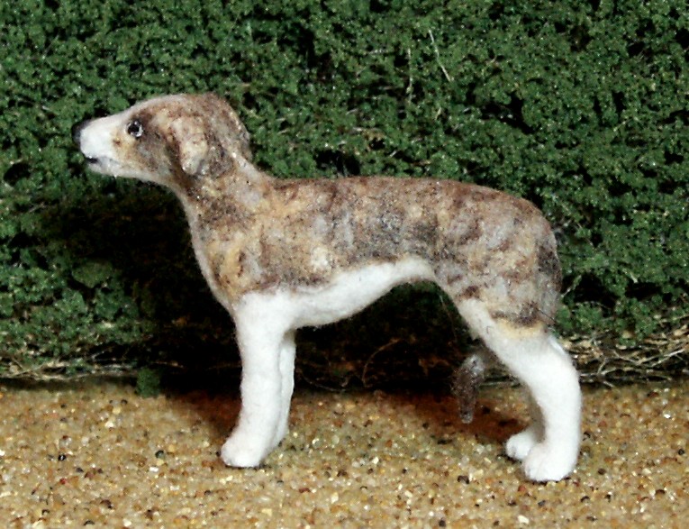 Dolls house whippet dog