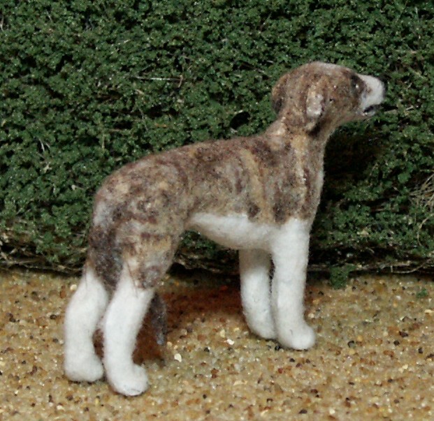 Dolls house whippet dog