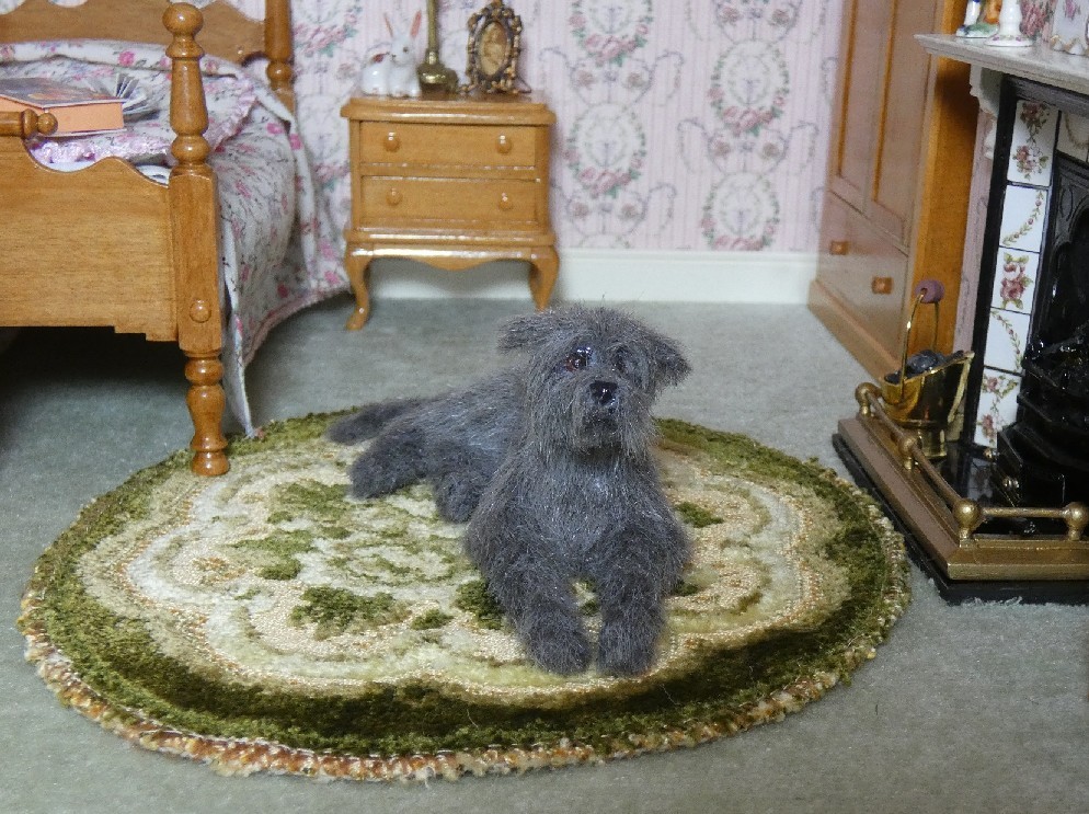 Dolls house dog wolfhound