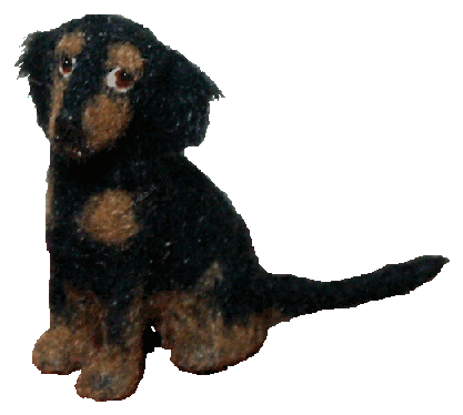 Dolls house puppy dachshund