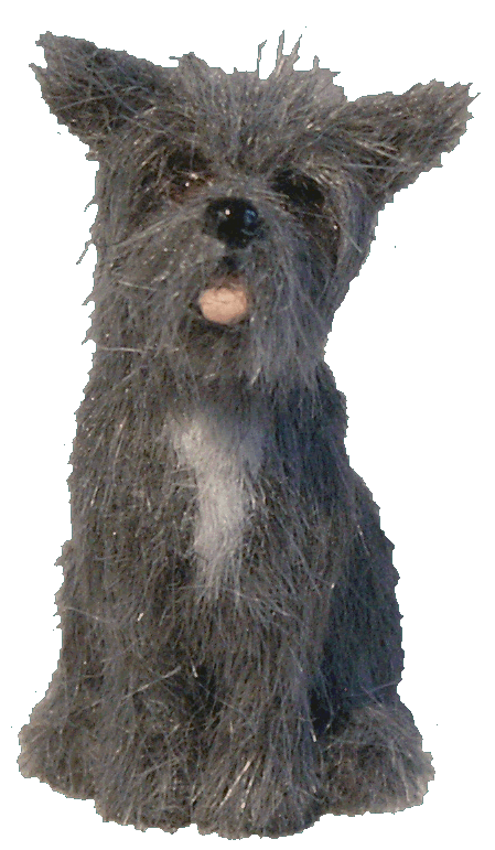 Mongrel dog for the dolls house