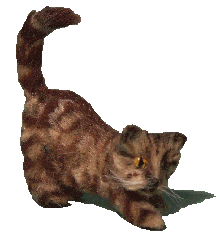 Dolls house tabby cat