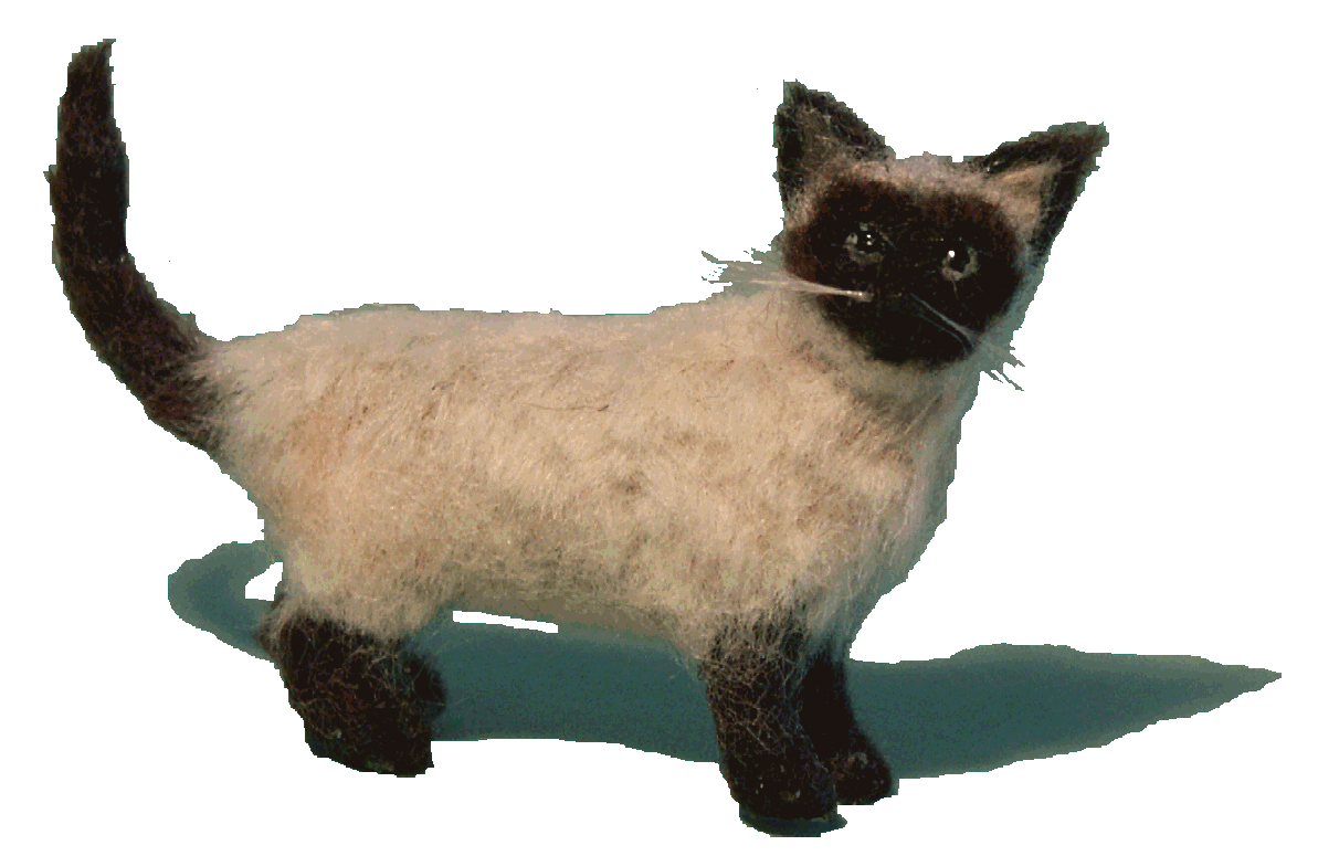 Dolls house siamese cat