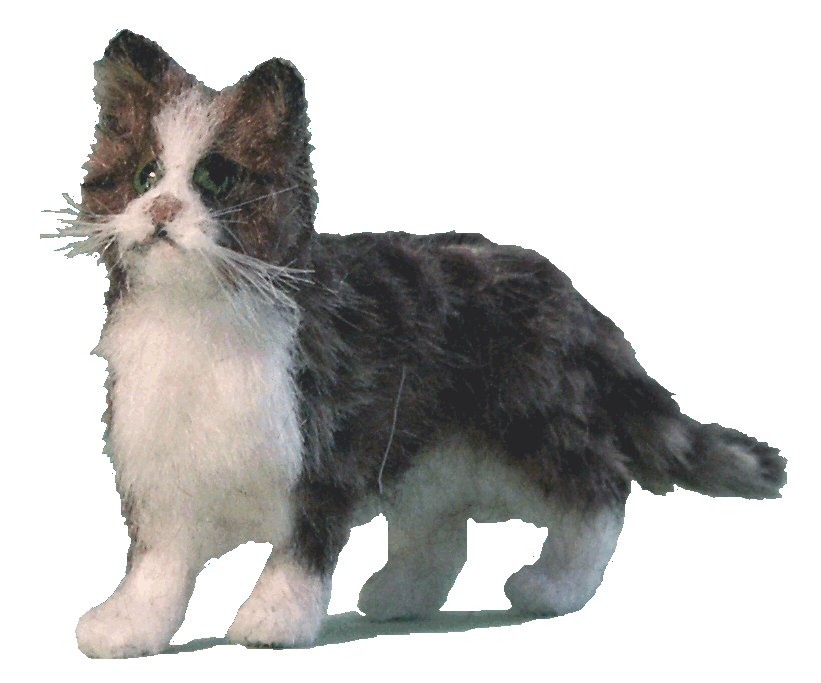 Dolls house tabby cat