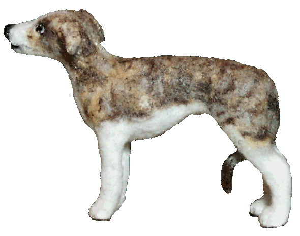 Dolls house dog whippet