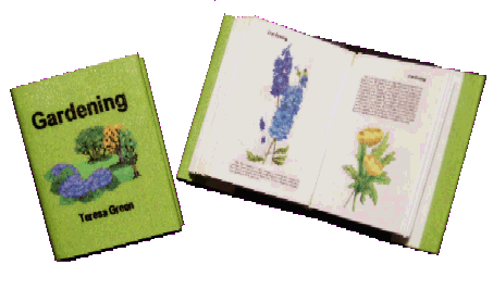 Book for the dolls house - Gardening