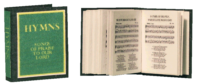 Book for the dolls house - Hymn Book