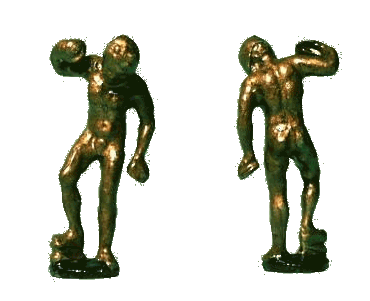 Discus thrower ornament for the dolls house