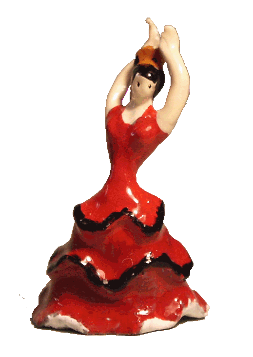 Dolls house ornament of Spanish lady