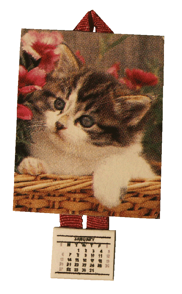 Dolls house calendar