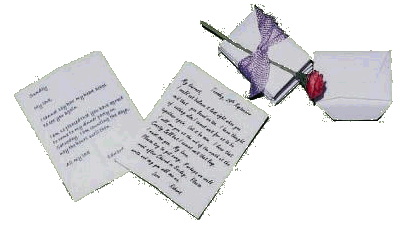 Love letters for the dolls house