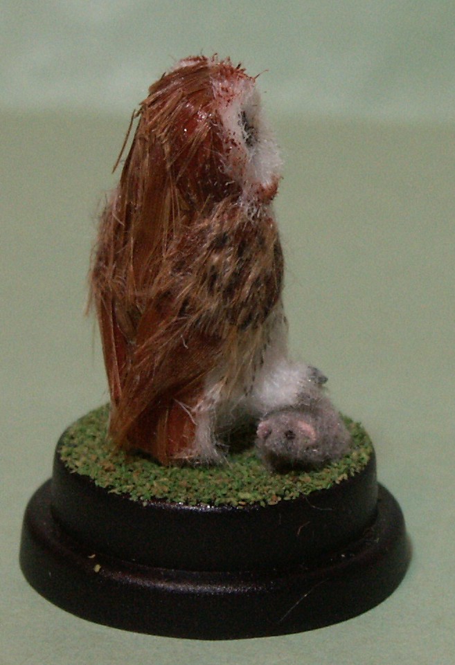 Dolls house miniature owl